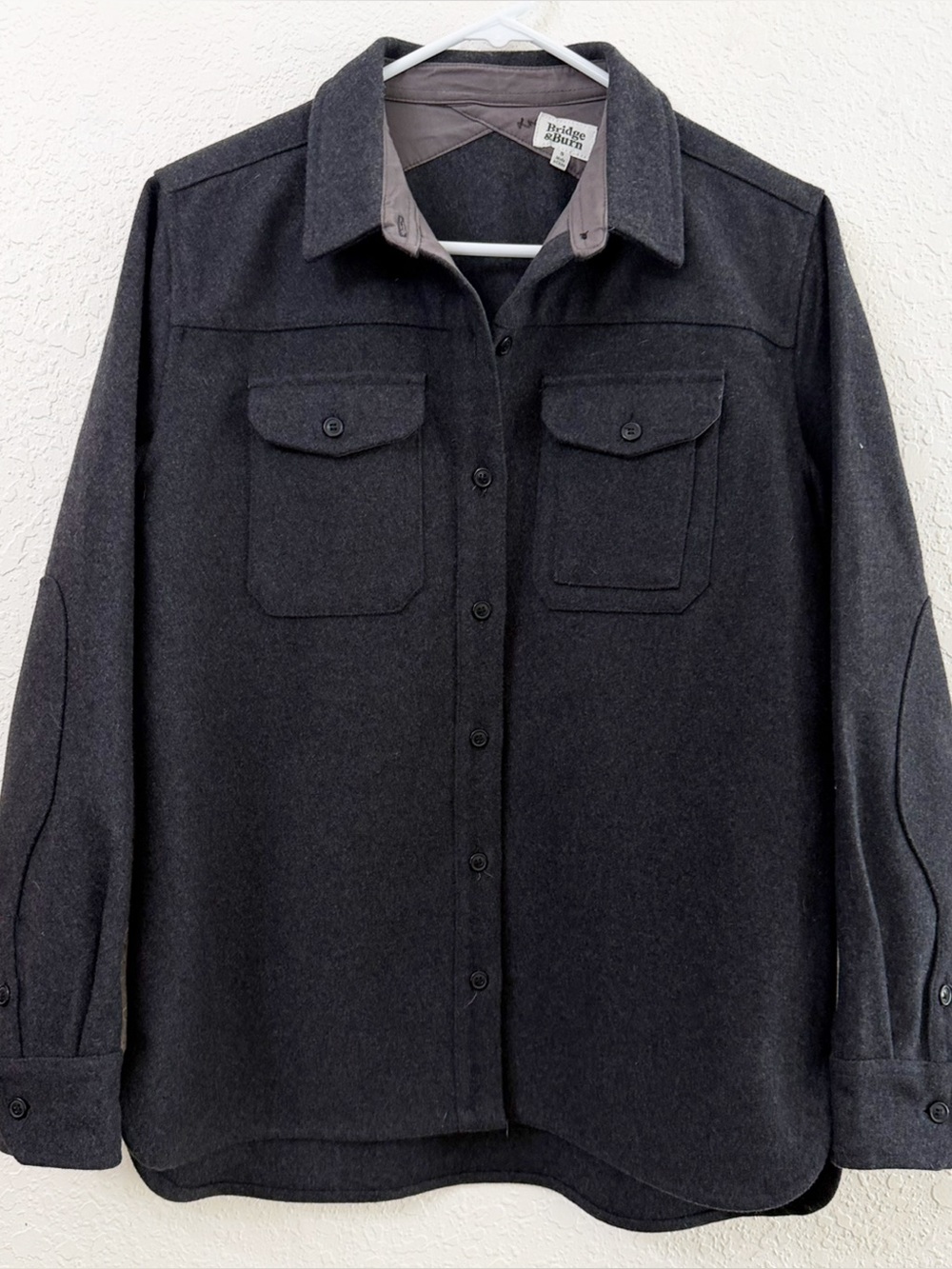 Bridge & Burn Harlow The Fielding Woolen Shirt Jacket - Wool - S